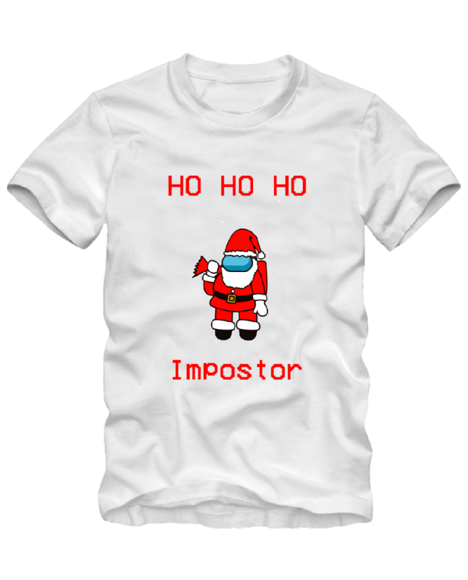 Marškinėliai Amoung us ho ho ho impostor Marškinėliai Amoung us ho ho ho impostor